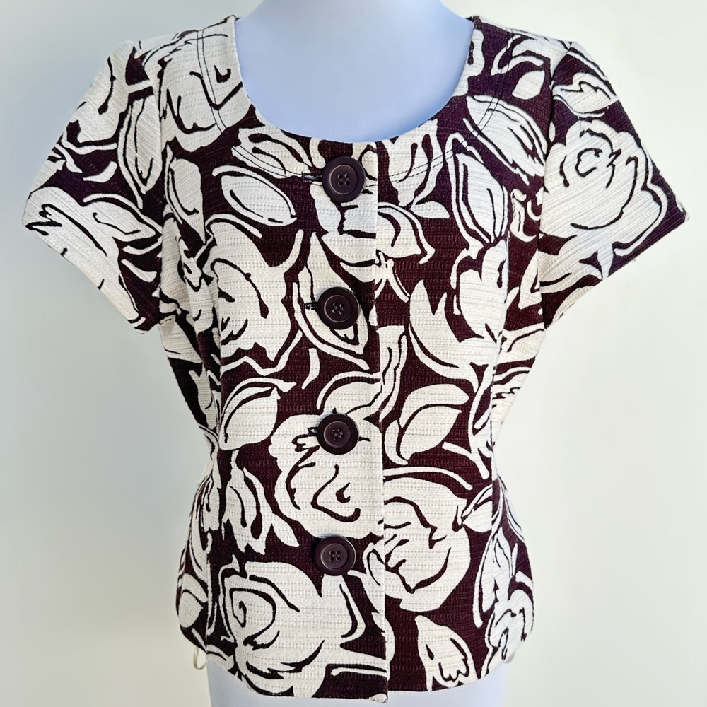 Floral Button-Up Women's Blazer